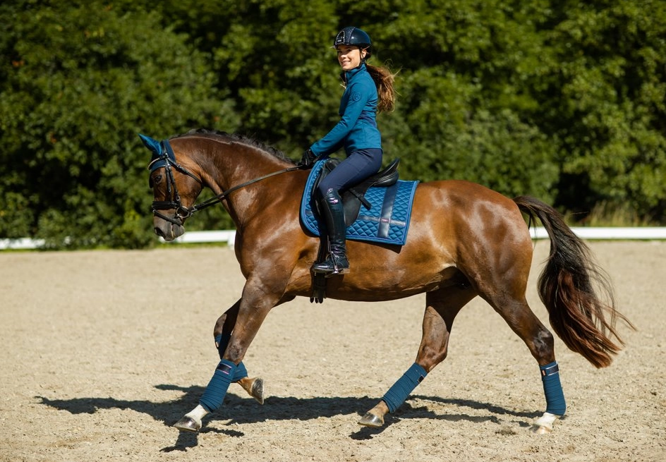 drnobomonaco3 Equestrian Stockholm Dressur Schabracke No Boundaries Monaco blue