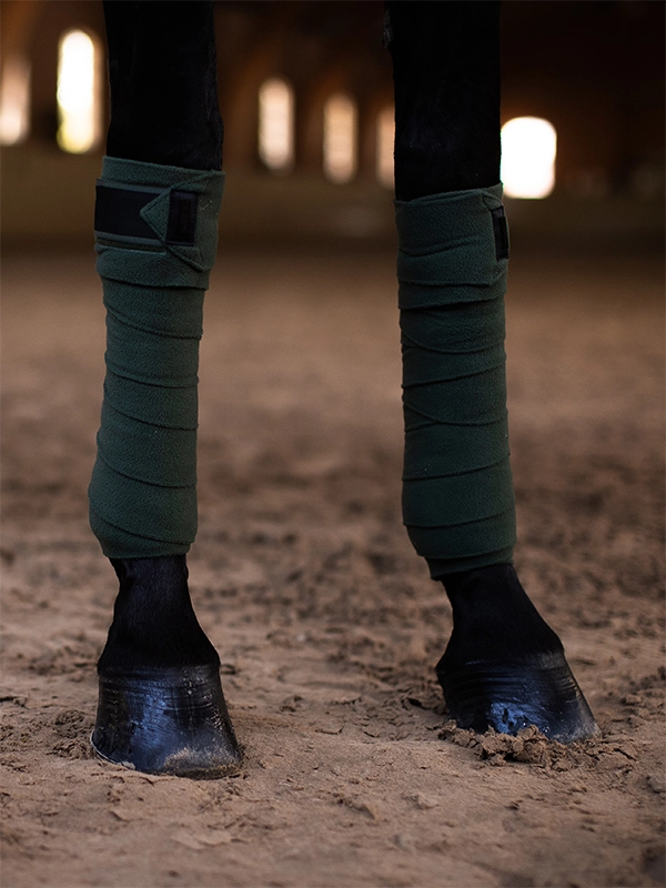 911606-1 Equestrian Stockholm Fleece Bandagen Sycamore Green