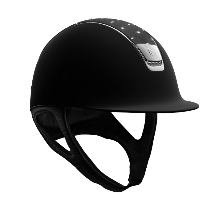 scs Samshield Reithelm Classic Shadow Matt Crystal Comet Light, Chrome silver