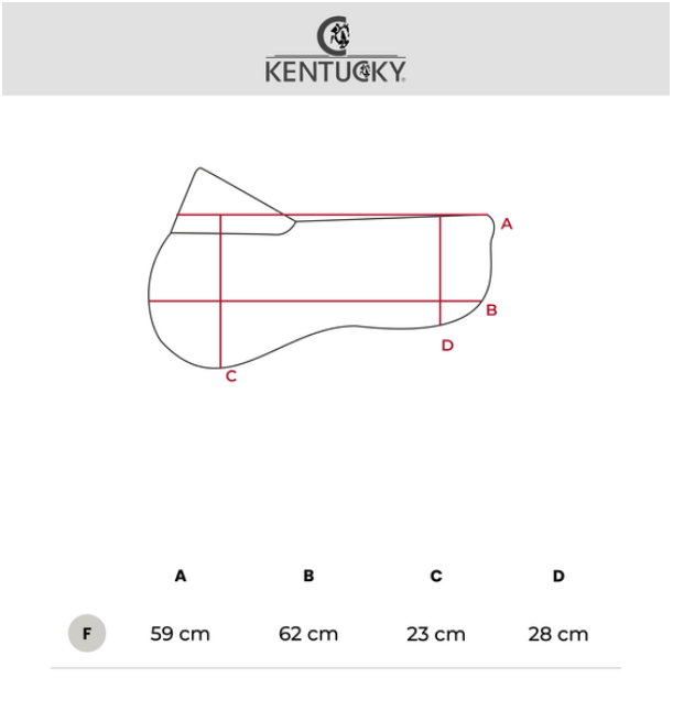 42586-10groe Kentucky Horsewear Sattelpad mit Fell Impact Equalizer, 10mm