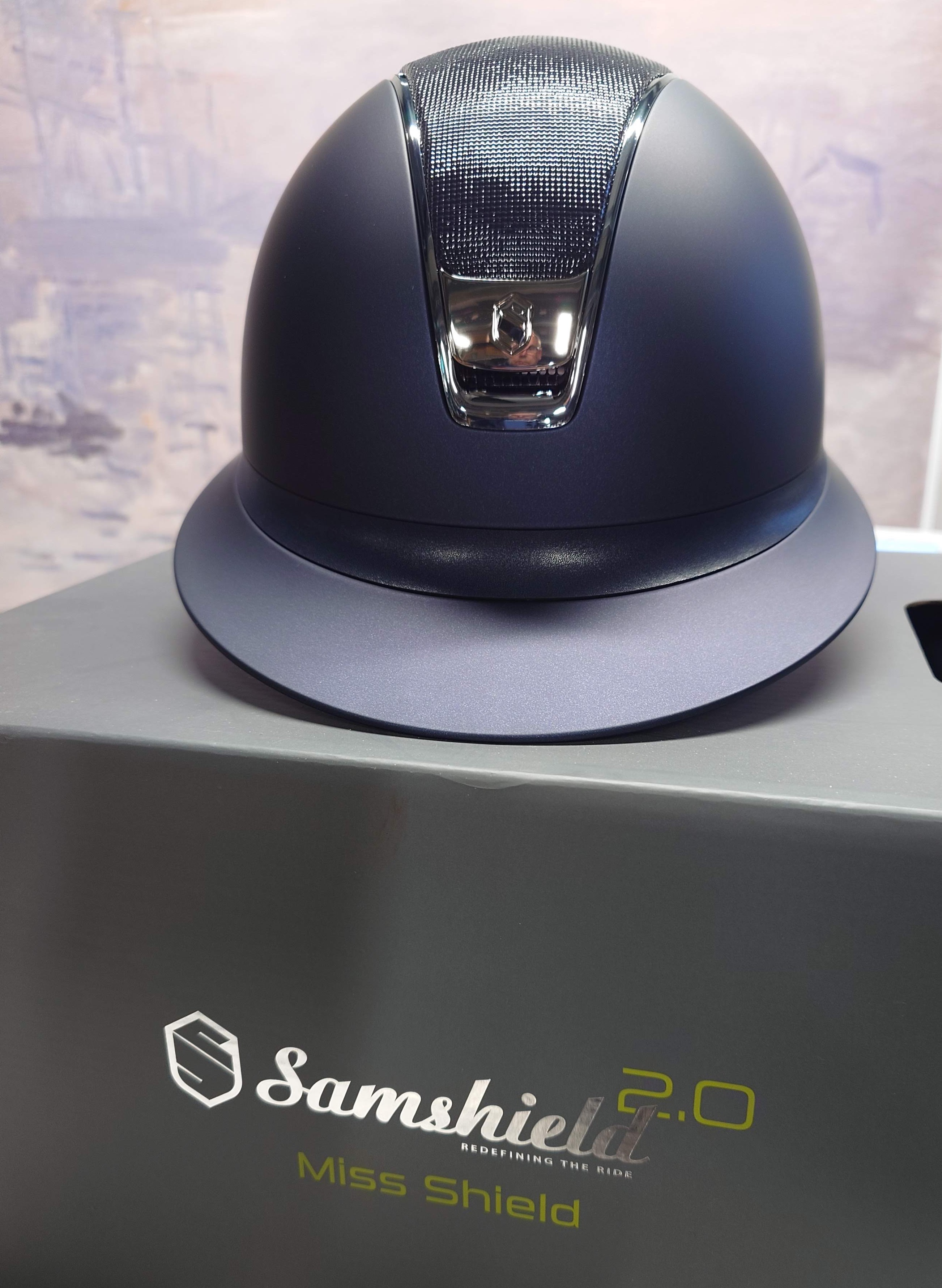 Samshield Reithelm Miss Shield 2.0 Shimmer, Top Shimmer, Blazon & Trim Chrome Silver