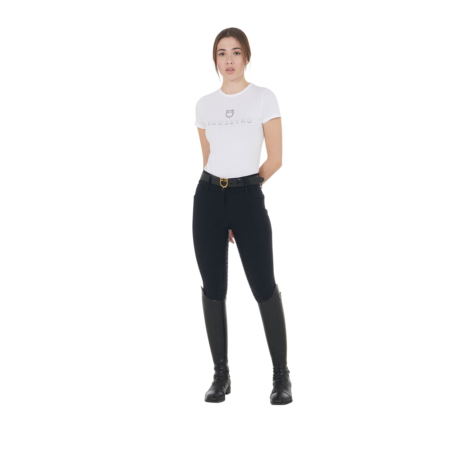 Equestro Damen Reithose High Waist Full Grip