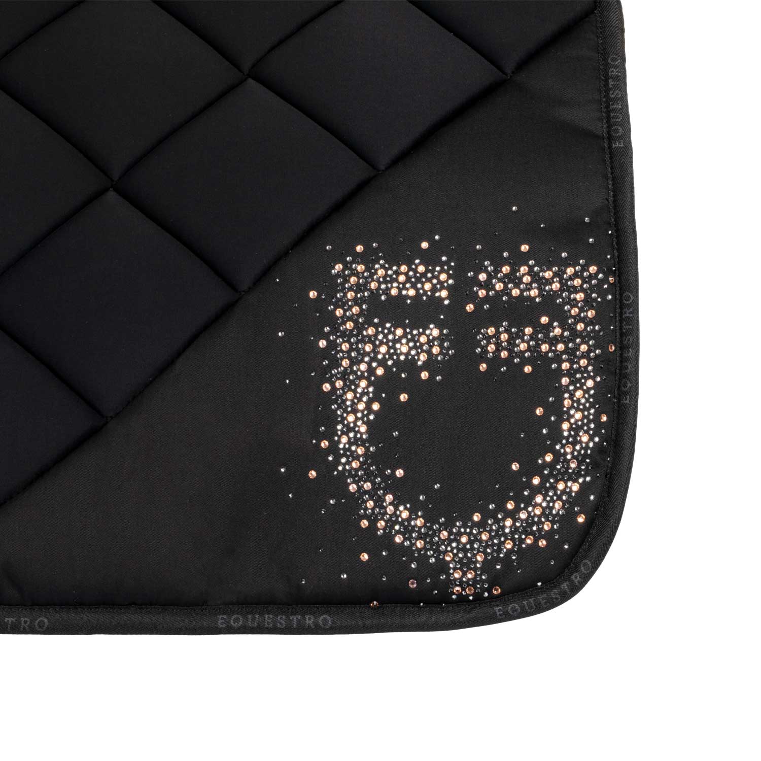Equestro Spring Schabracke mit Rhinestone Logo