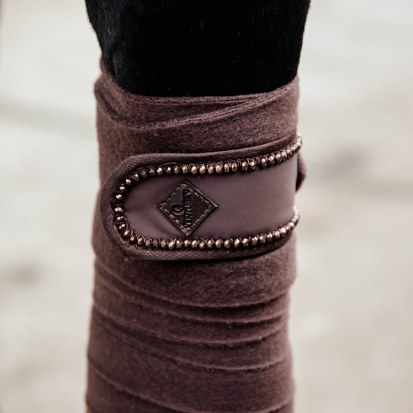 42113braun1 Kentucky Horsewear Polar Fleece Bandagen, Pearls