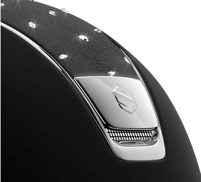 scs2 Samshield Reithelm Classic Shadow Matt Crystal Comet Light, Chrome silver