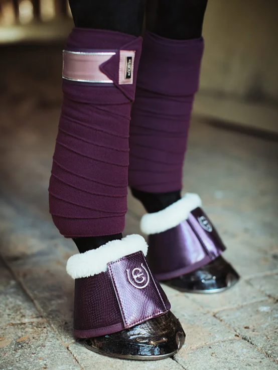 flborbl1 Equestrian Stockholm Fleece Bandagen Orchid Bloom