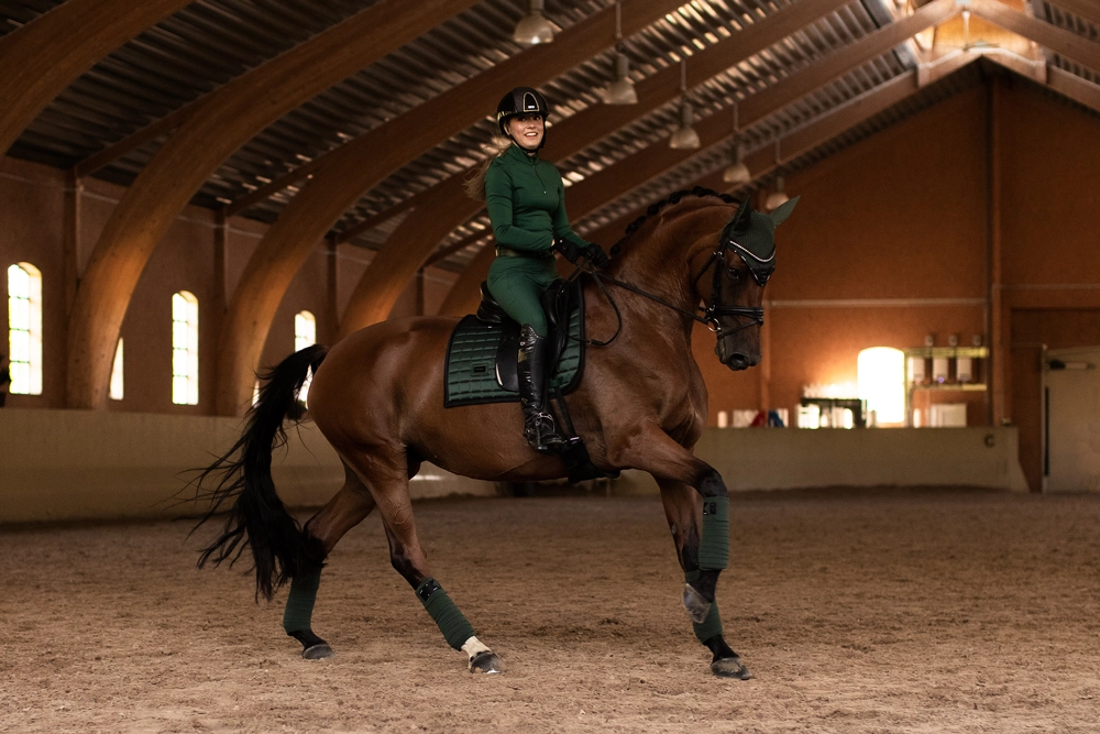 911607-3 Equestrian Stockholm Fleece Bandagen Sportive Sycamore Green