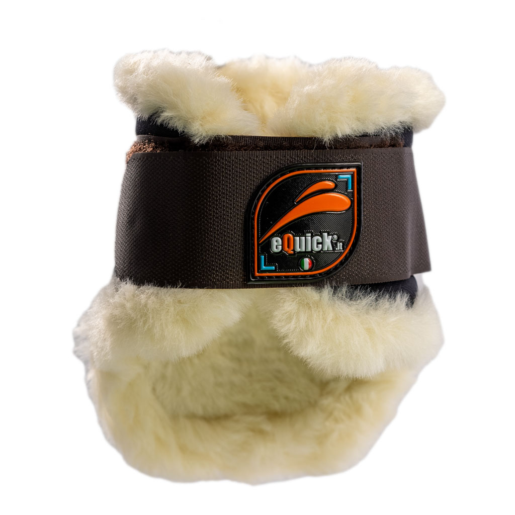 equick_streichkappen_elight_fluffy_mit_kunstfell_braun_1 eQuick Streichkappen eLight Fluffy mit Kunstfell