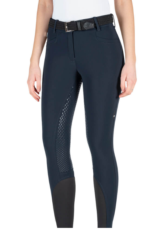 adellekblue Equiline Damen Reithose Adellek, Full Grip