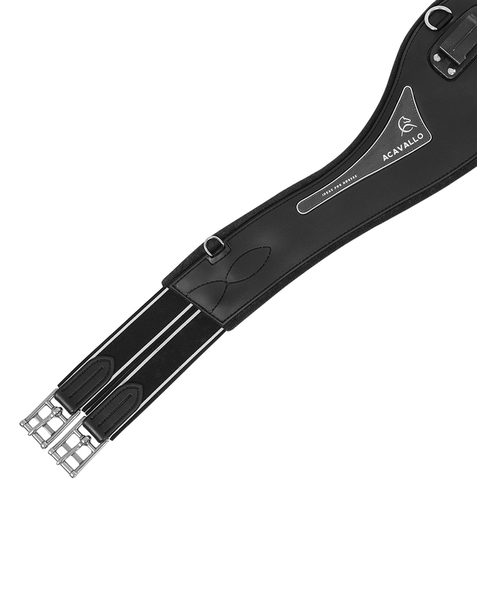 Acavallo Kunststoff Sattelgurt mit Gel- Polster anatomisch geformt Acavallo Kunststoff Sattelgurt mit Gel- Polster anatomisch geformt