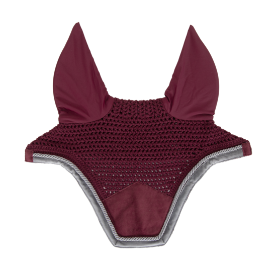 42636bordeaux Kentucky Horsewear Fliegenhaube Wellington Velvet Contrast