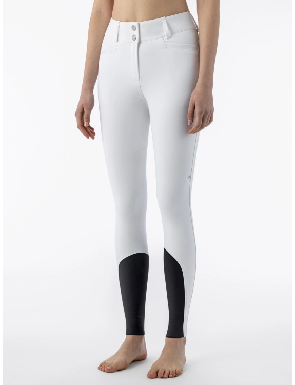 Equiline Damen Reithose Crystalek mit Kristallstoffeinsatz, Knee Grip