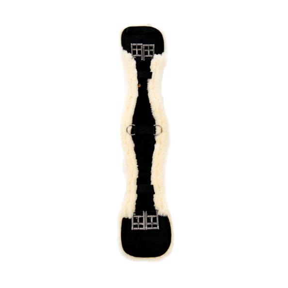 42403 Kentucky Horsewear Sattelgurt / Kurzgurt mit Fell, schwarz