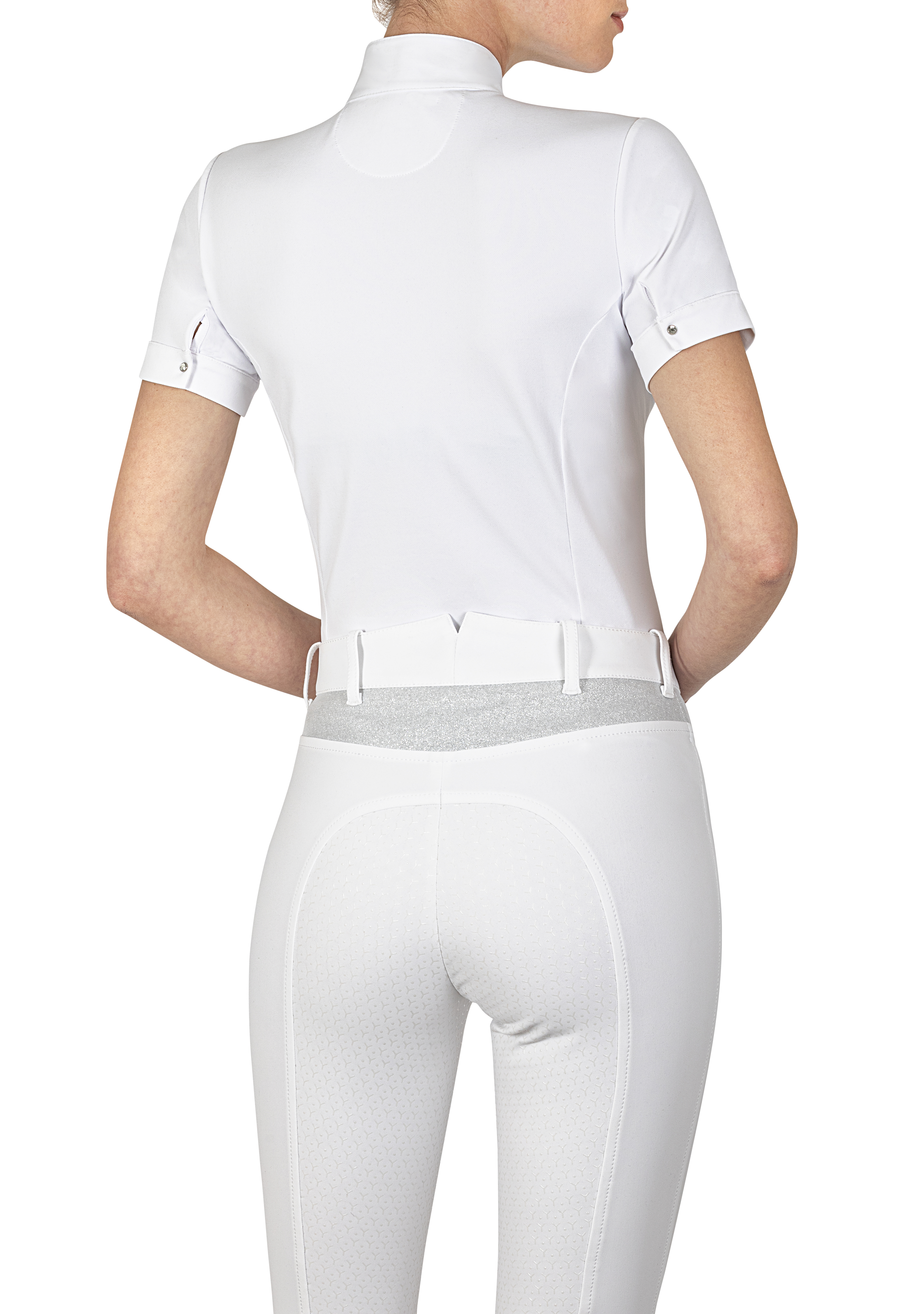 P07661_Golerg_001_Rear_DEA Equiline SS22 Damen Polo- Turniershirt Golerg