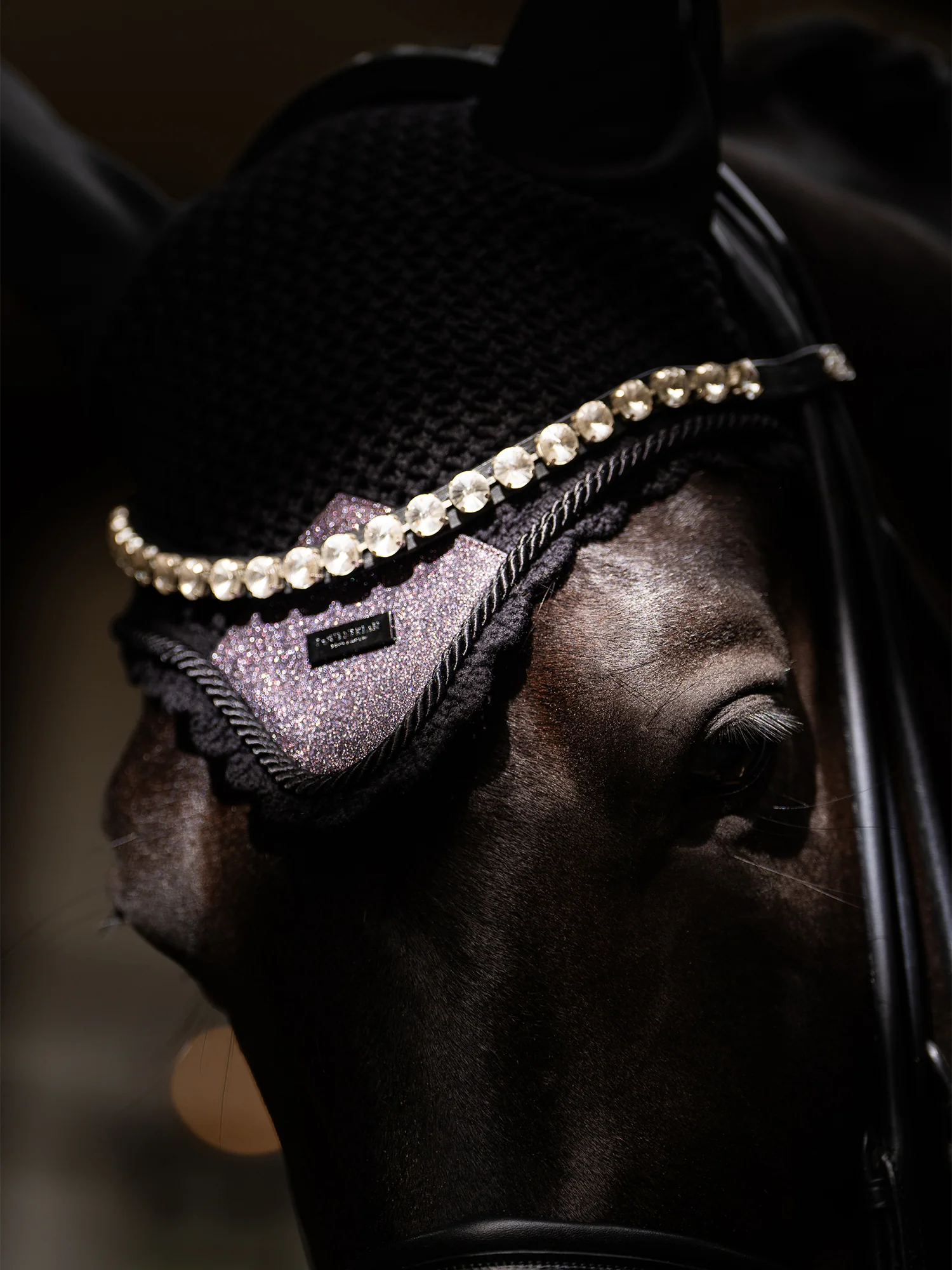 Equestrian Stockholm Fliegenhaube Purple Glimmer Equestrian Stockholm Fliegenhaube Purple Glimmer