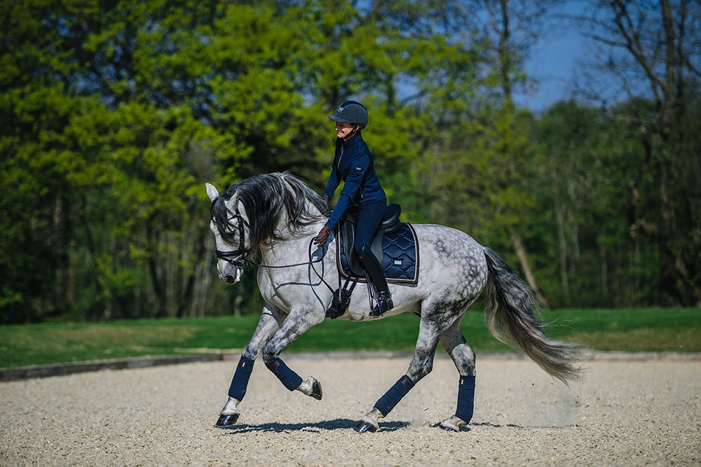 royalfleeceb3 Equestrian Stockholm Fleece Bandagen Royal Classic