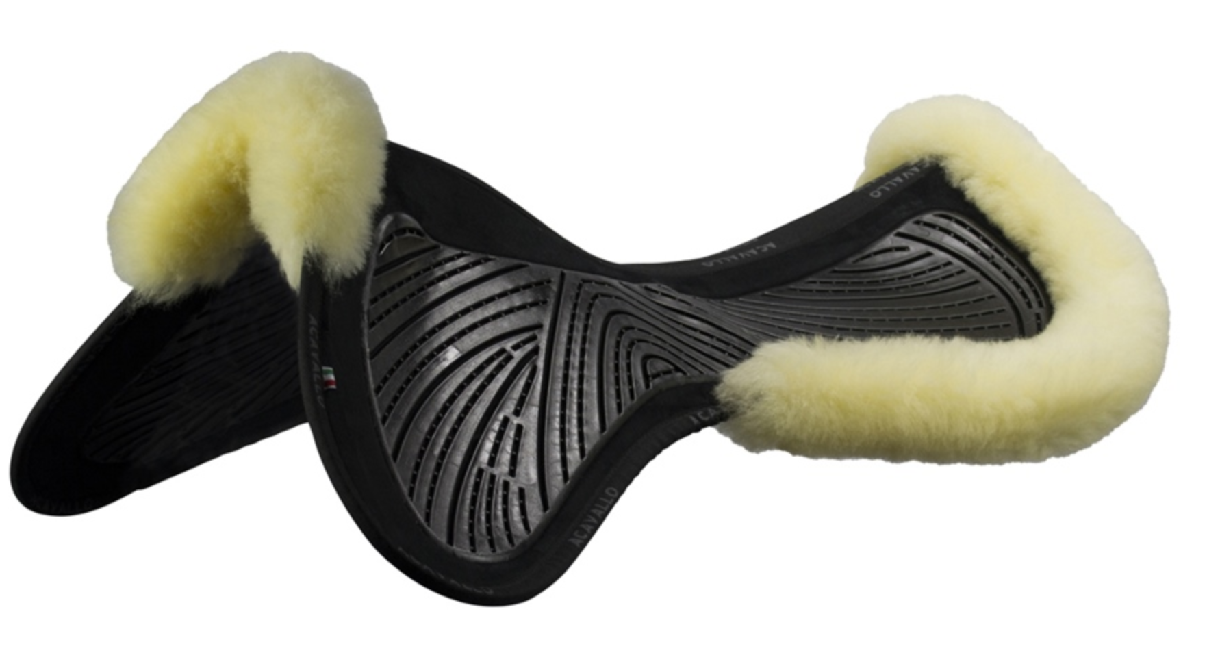 AC255-schwarz Acavallo Close Contact Halfpad doppelseitig Gel