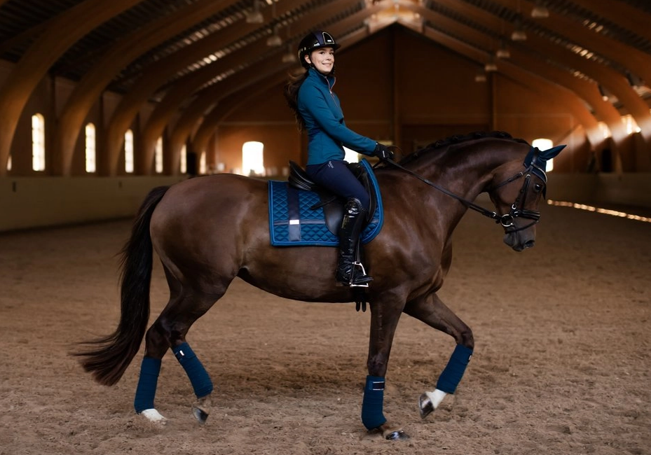 drnobomonaco4 Equestrian Stockholm Dressur Schabracke No Boundaries Monaco blue