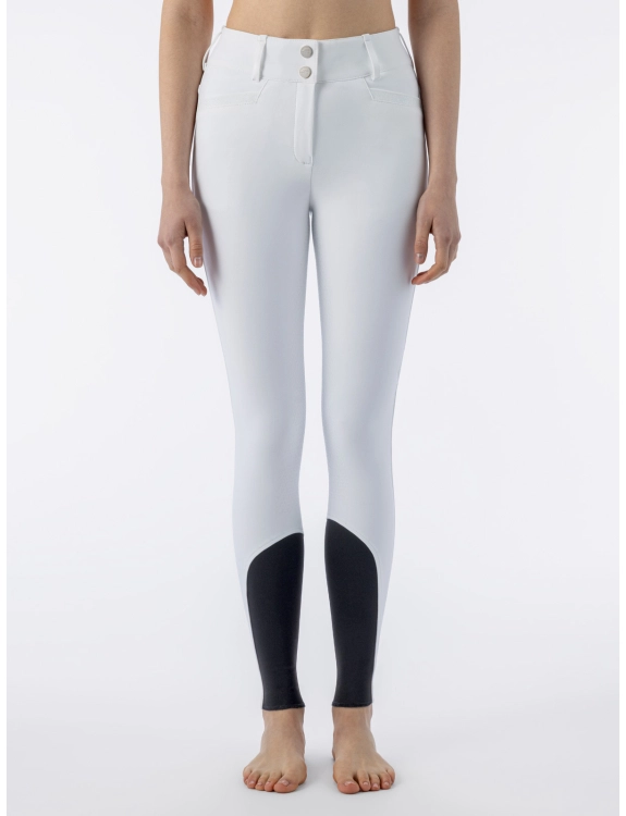 Equiline Damen Reithose Crystalef mit Kristallstoffeinsatz, Full Grip