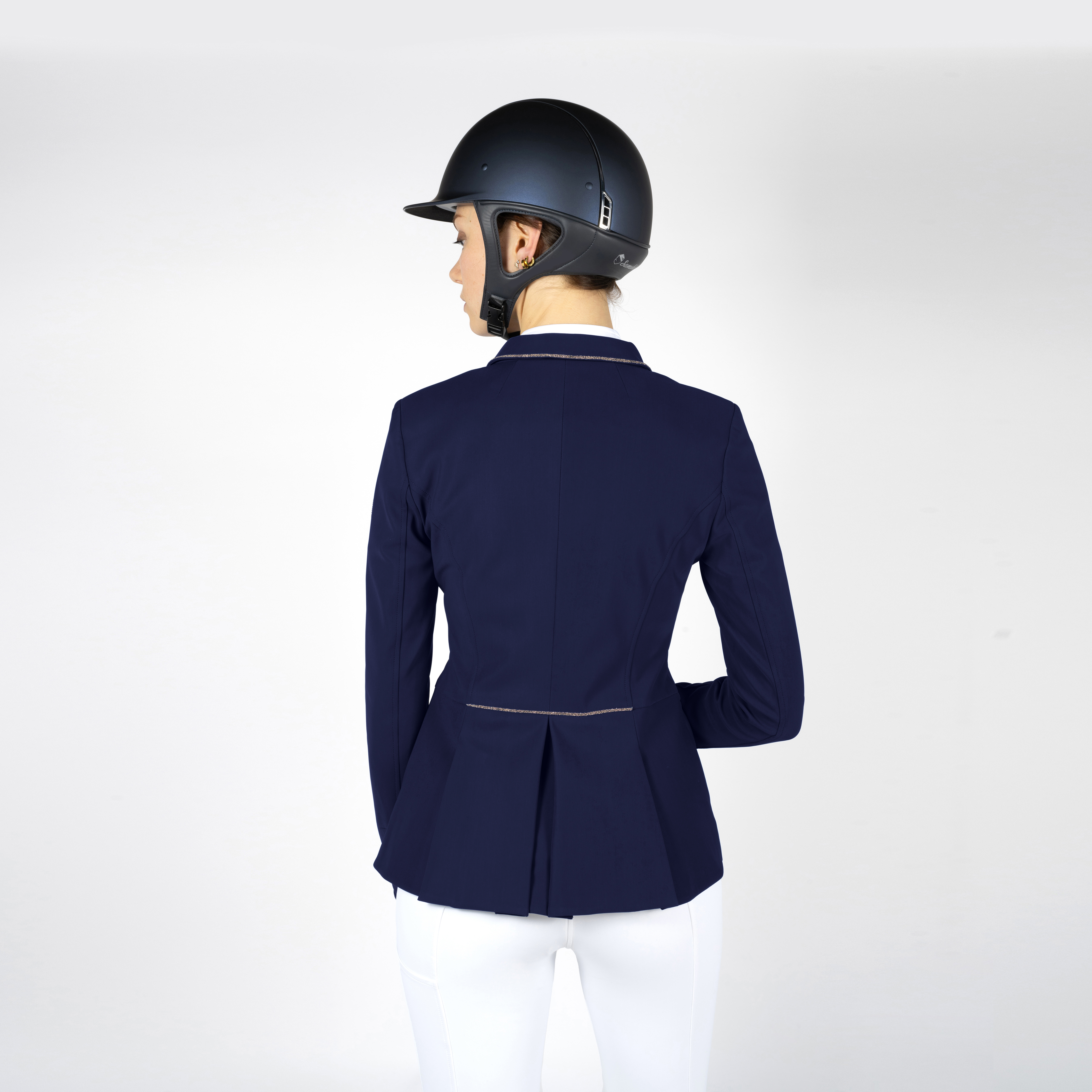 VICTORINE-CRYSTAL-FABRIC-RG-navy-Dos Samshield SS22 Damen Turnierjacket Victorine Crystal Fabric, Sakko