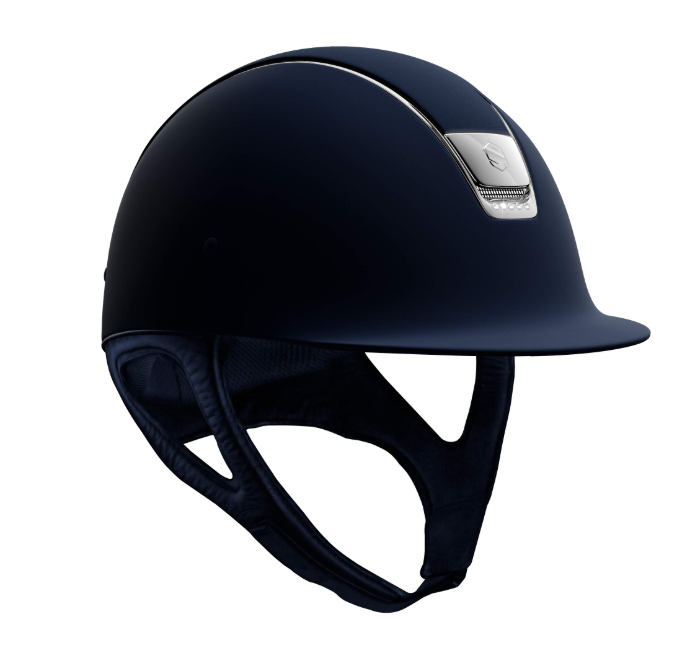 b Samshield Reithelm Classic Shadow matt, 5 Swarovski, chrome silver