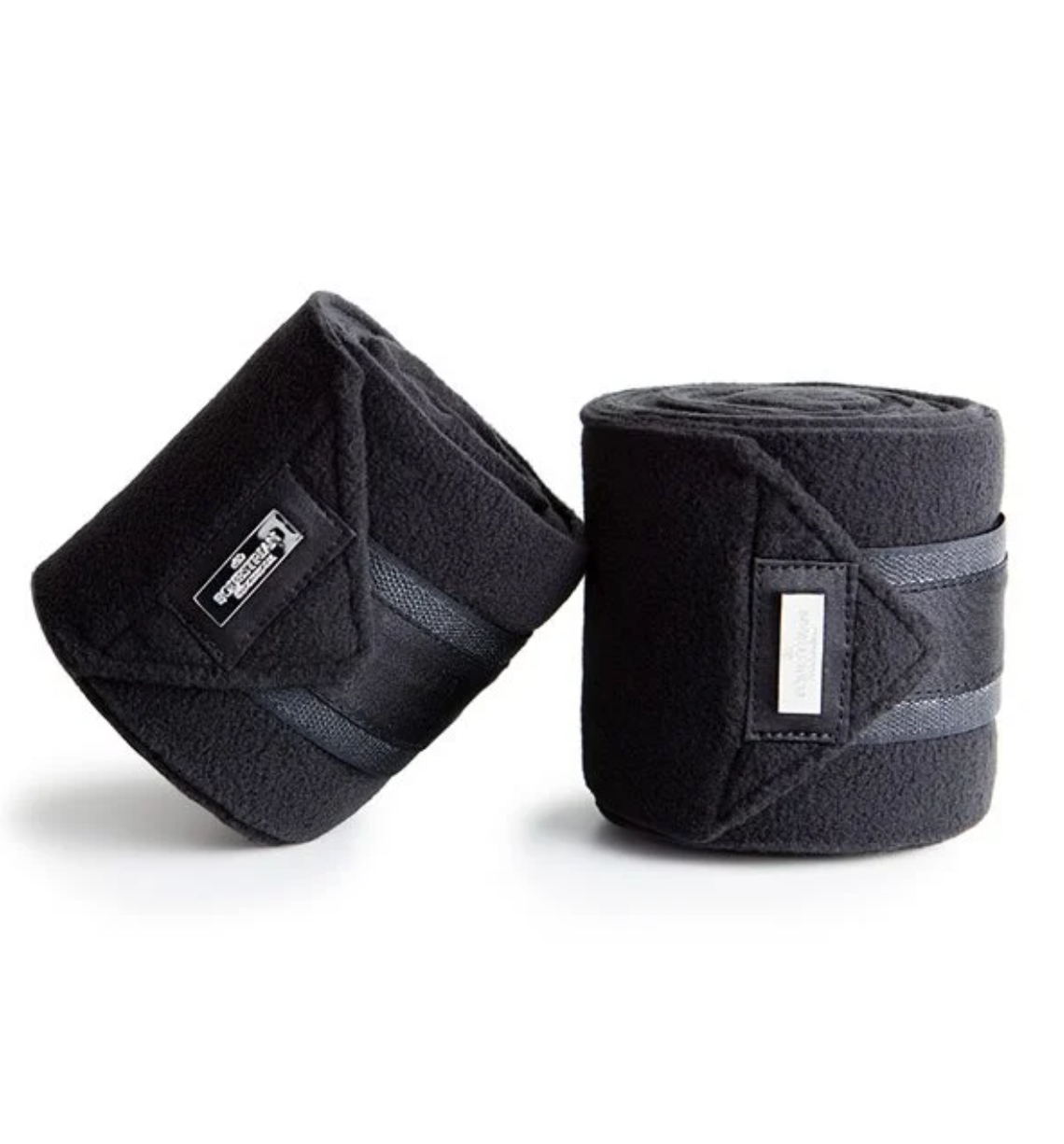 black Equestrian Stockholm Fleece Bandagen Black Edition