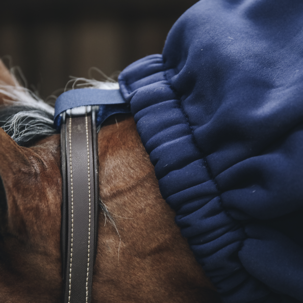 52123navy3 Kentucky Horsewear Halsdecke Cooler Fleece