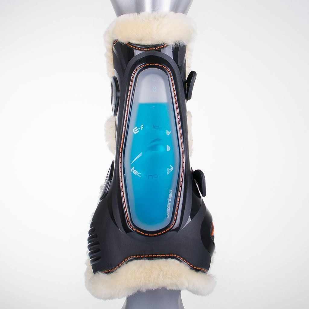 3_front_agnello eQuick Gamaschen eShock Fluffy mit Kunstfell