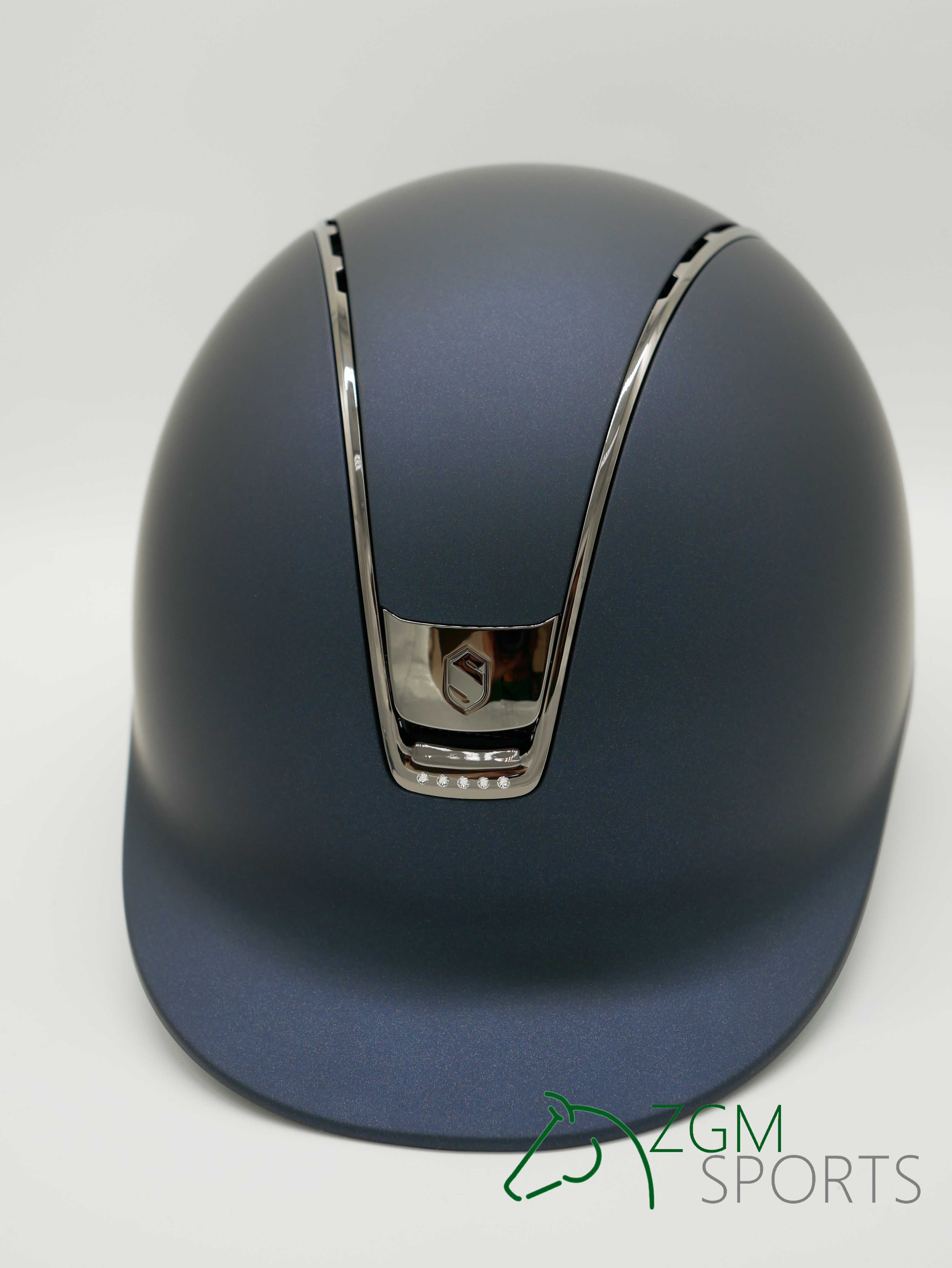 Samshield Reithelm Classic 2.0 Shadowmatt 5 Swarovski, chrome silver