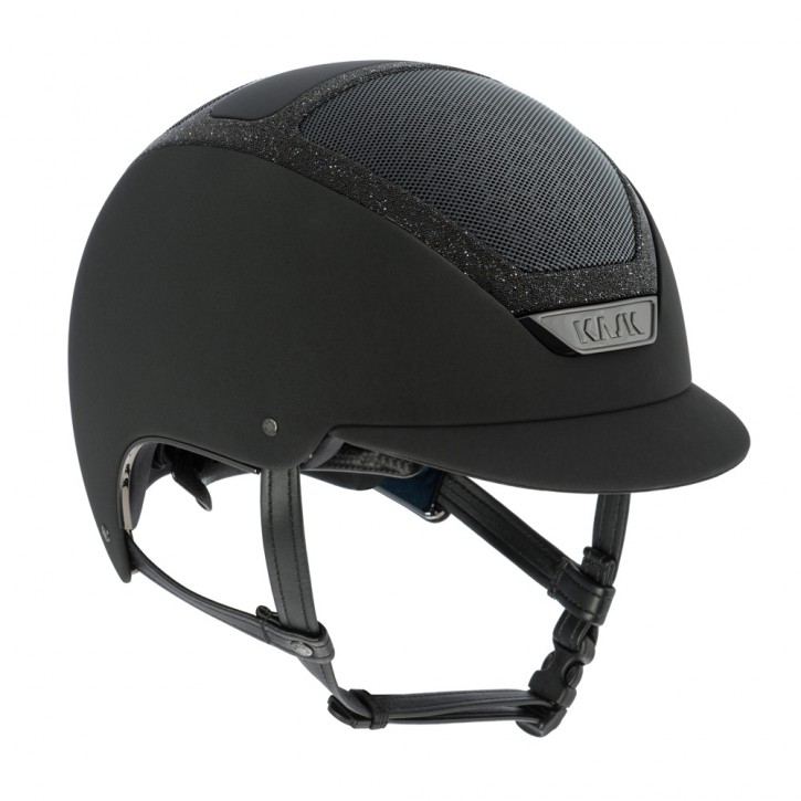 DOGMA-CHROME-LIGHT-SWA_-FRAME-Black Kask Reithelm Dogma Chrome Light Crystal Frame mit Inlay