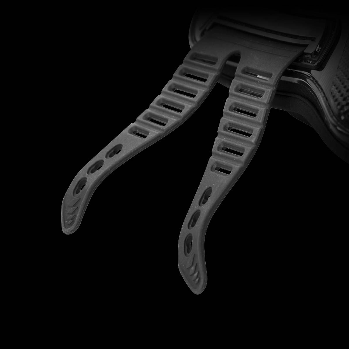 AC686-br-sw Acavallo OPERA Gamaschen Gummizug-Knopf mit Gel vorn