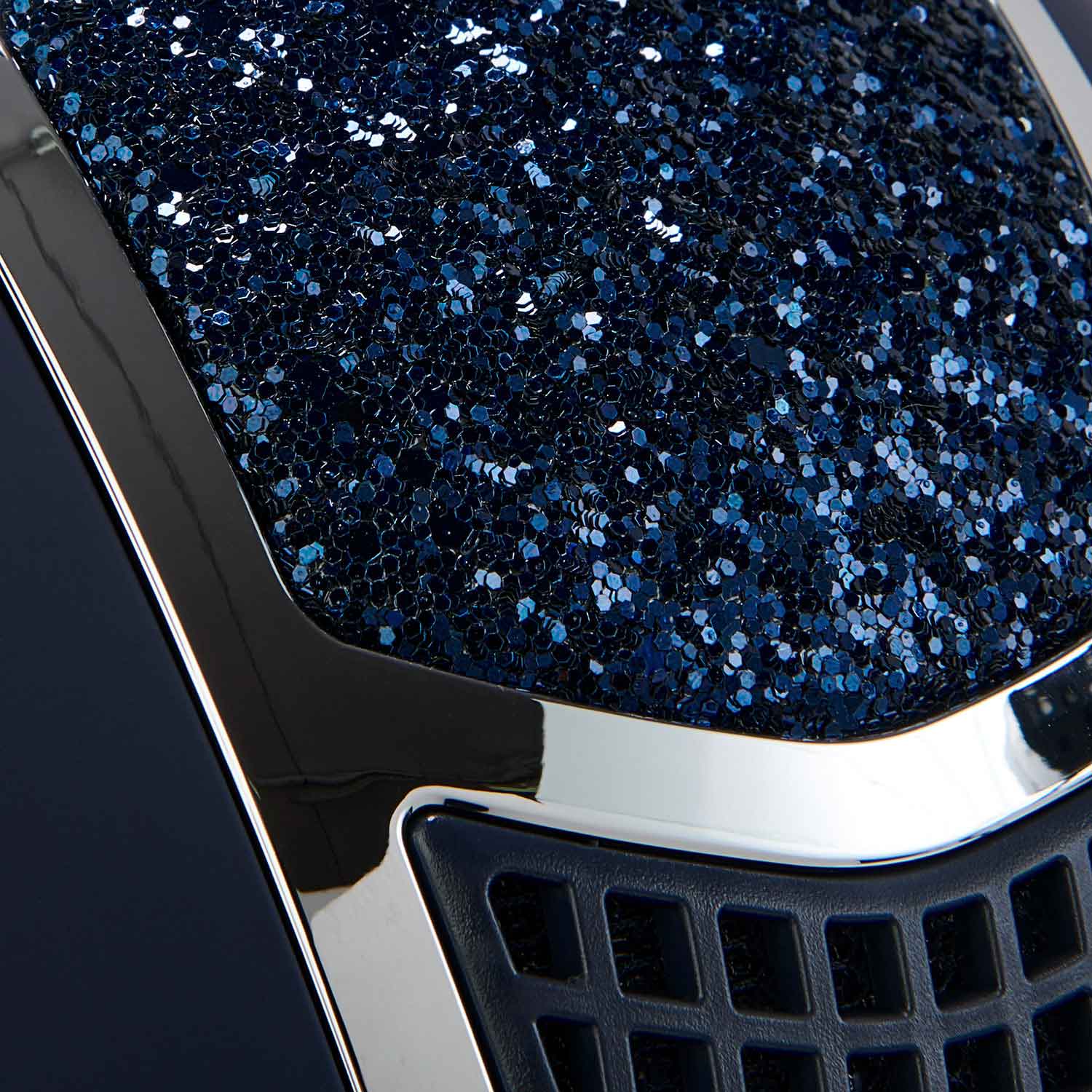 Equestro Reithelm mit breitem Visier und Strasssteinen, matt