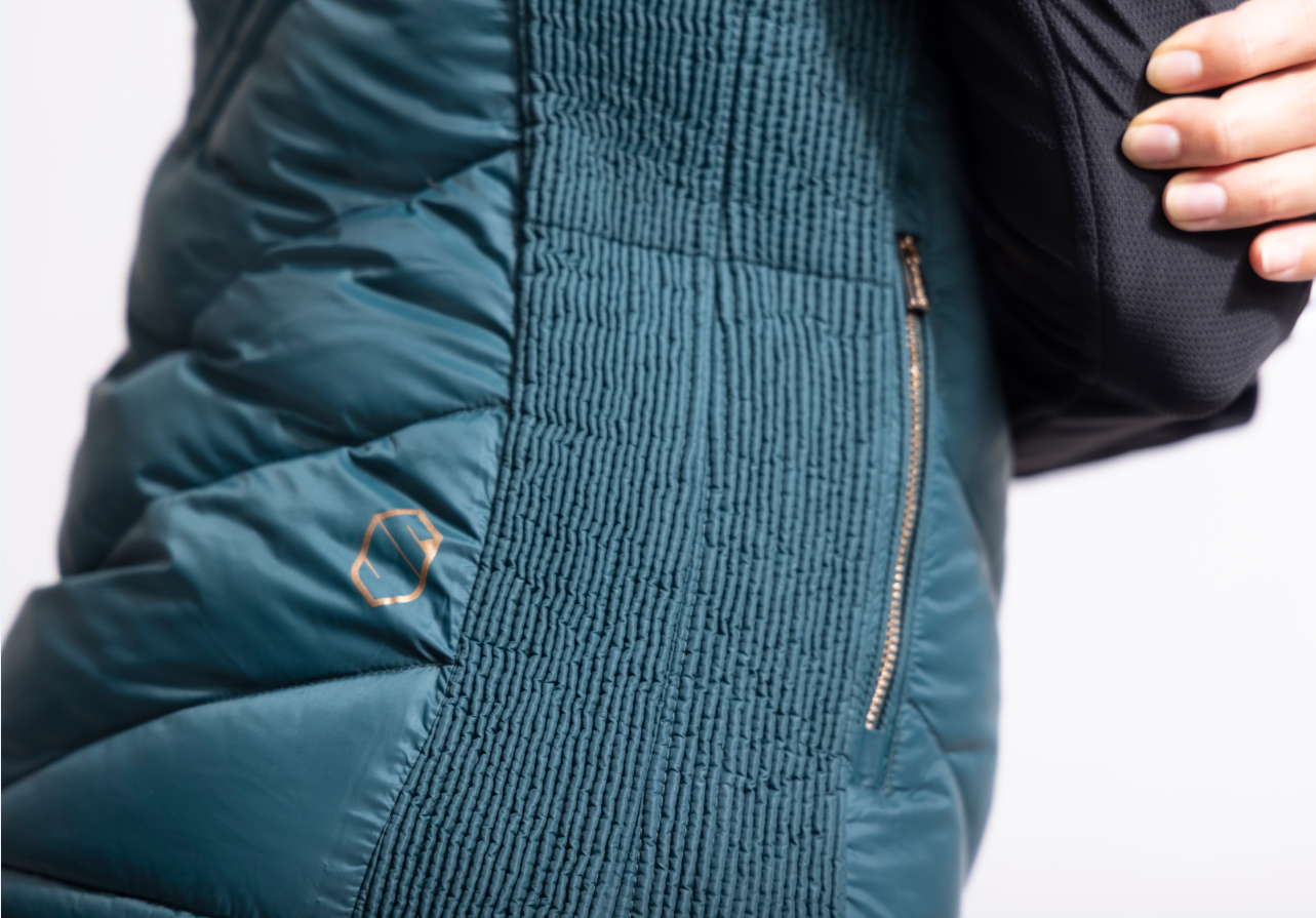 pinie2 Samshield FW21 Damen Daunen Weste Chamonix