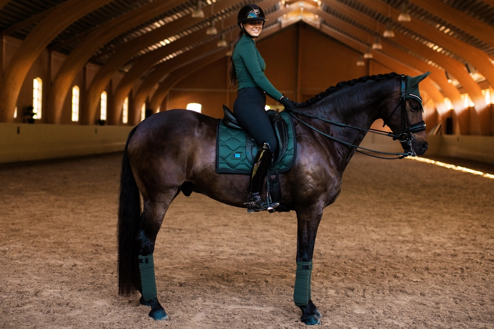 911606-3 Equestrian Stockholm Fleece Bandagen Sycamore Green