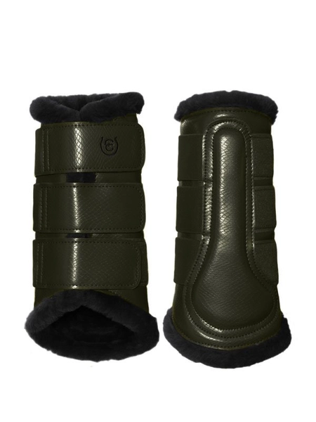 olivine-brushing-boots-1 Equestrian Stockholm Gamaschen Deep Olivine