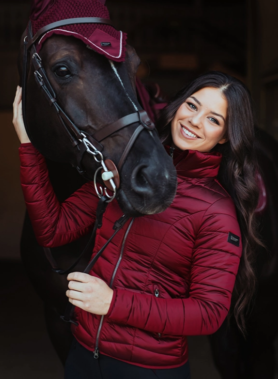 Reitjbordeaux1 Equestrian Stockholm Leichte Reitjacke Bordeaux