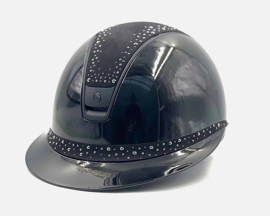 Samshield Reithelm Miss Shield Glossy 2.0 FB+Top Night Pearl black, Trim+Blazon mat