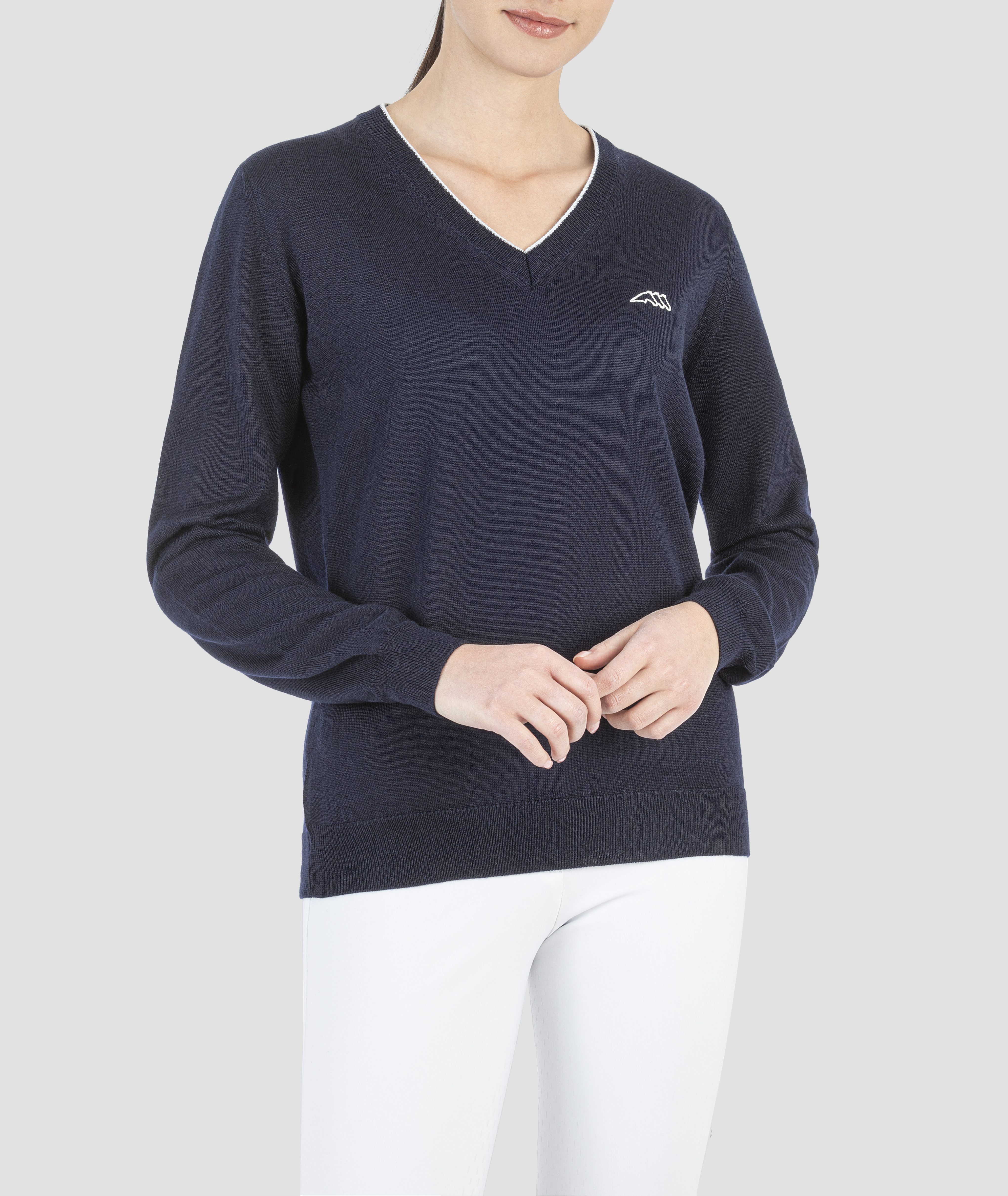 R09755_Cekilc_002_Front_OK Equiline HW21 Damen Pullover Cekilc