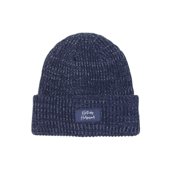 42591navy Kentucky Horsewear Winter Mütze Glitzer