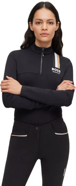 Boss Equestrian Damen Trainingsshirt Lia Signature Stripe