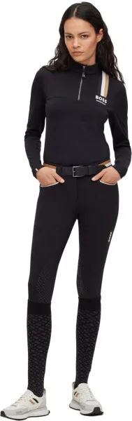 Boss Equestrian Damen Trainingsshirt Lia Signature Stripe