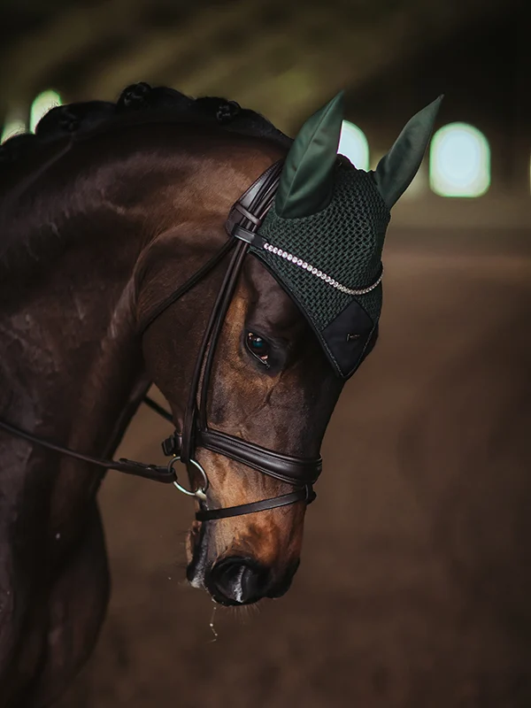 Equestrian Stockholm Fliegenhaube Deep Olivine Pony