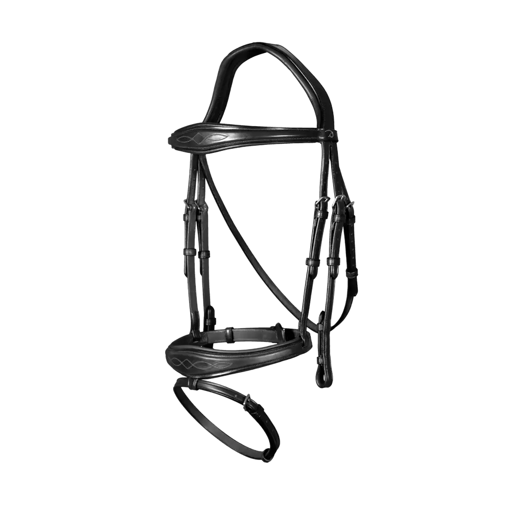 Dyon Anatomische Trense mit kombiniertem Reithalfter New English Collection