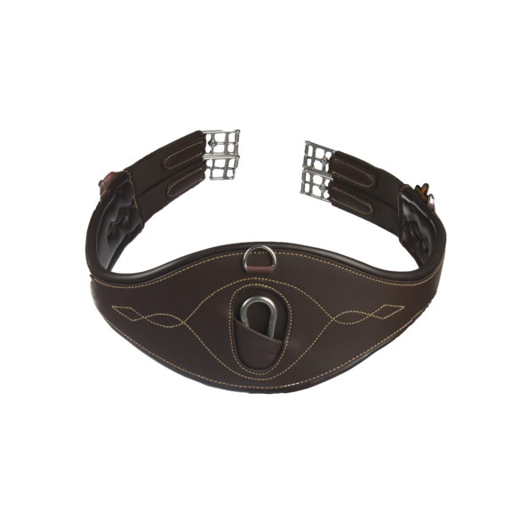 424082 Kentucky Horsewear Sattelgurt anatomisch, Leder