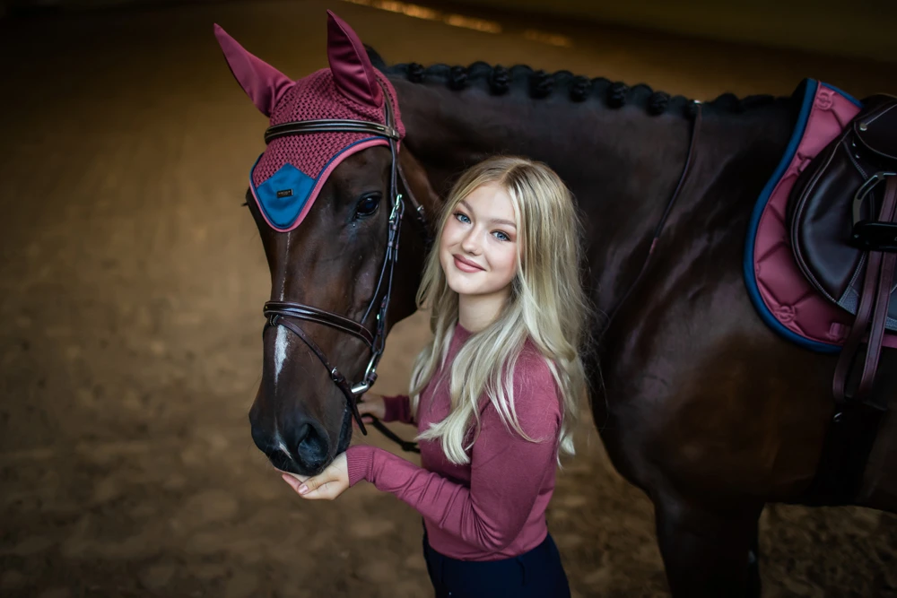 Equestrian Stockholm Rundhals Strickoberteil Timeless Rose
