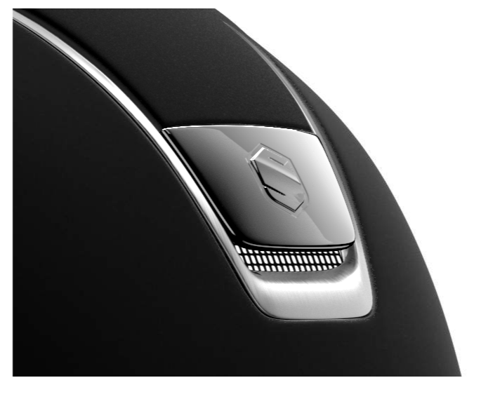 3s Samshield Reithelm Classic Shadowmatt, Titanium, black Chrome mit Inaly
