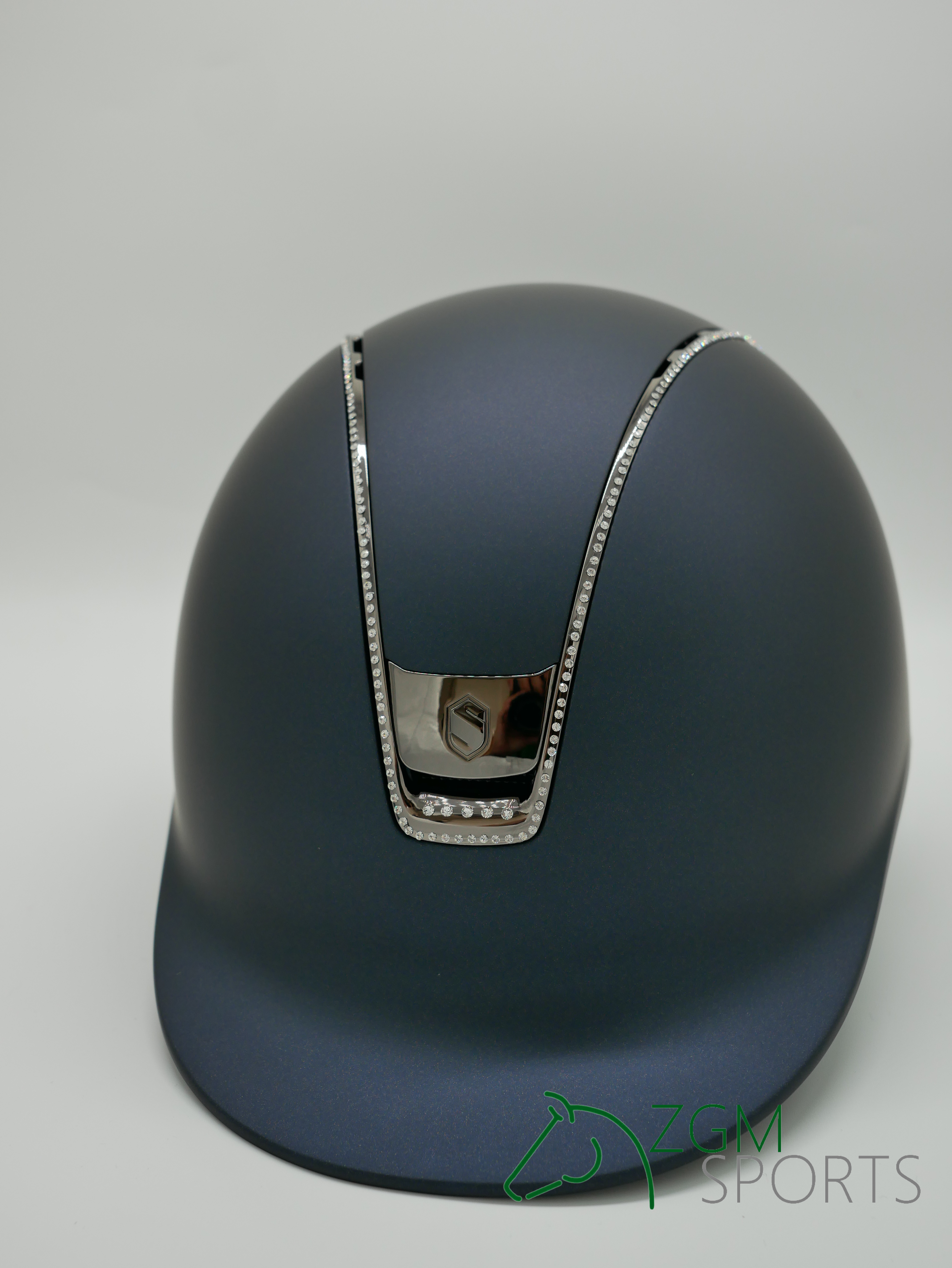 Reithelm Classic 2.0 Shadowmatt, Top Paint, Trim+Blason Black Chrome,300 Sw Crystal Colour