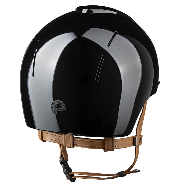 KEP Reithelm Smart Nova Metal polish, Star black, Kinnriemen beige