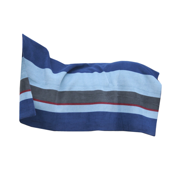 52172blau Kentucky Horsewear Fleecedecke Square Stripes Heavy