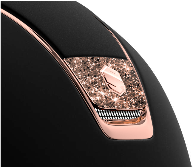 swrg2 Samshield Reithelm Classic Shadow Matt Crystal Fabric Rose Gold, Trim rose gold